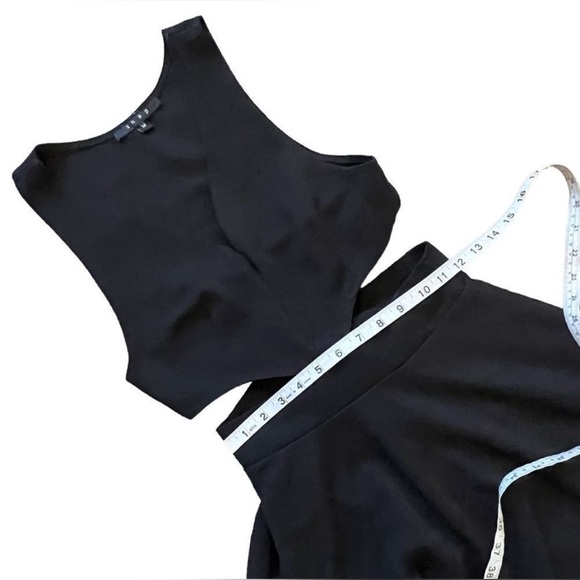 SNAP Black Low Cut Mini Dress - Size M - Picture 8 of 10